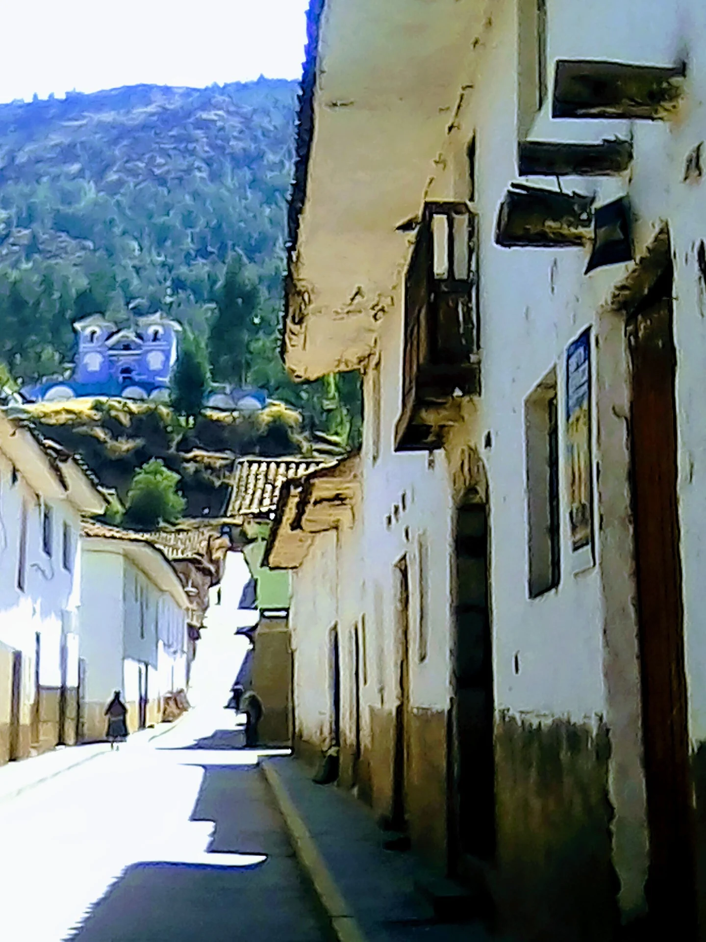Capilla de Santa Bárbara, cerro Watamarca, Acomayo